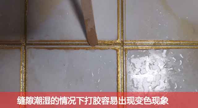 瓷磚不做美縫，導致黑邊效果